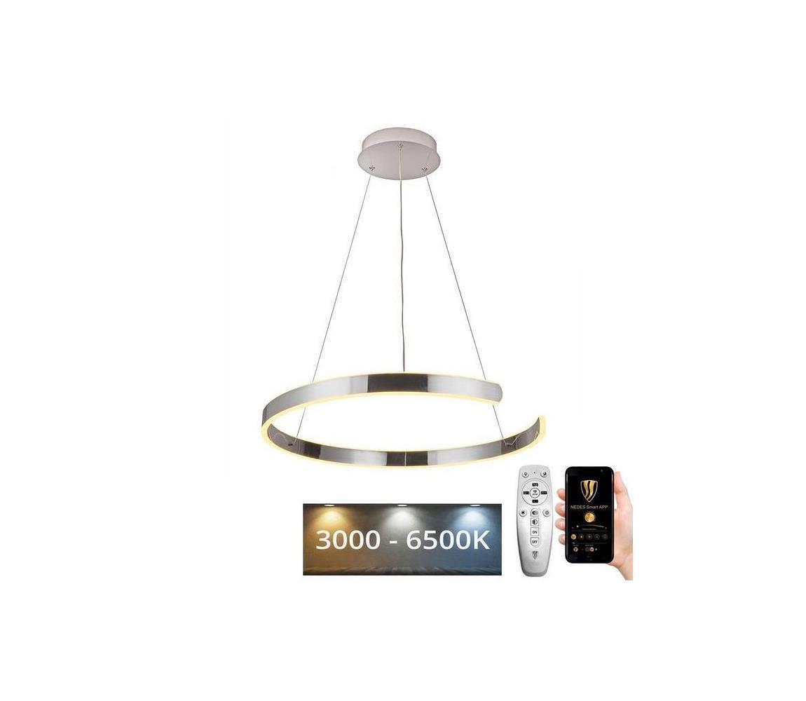  LED Stmívatelný lustr na lanku LED/70W/230V 3000-6500K + dálkové ovládání J4326/CH