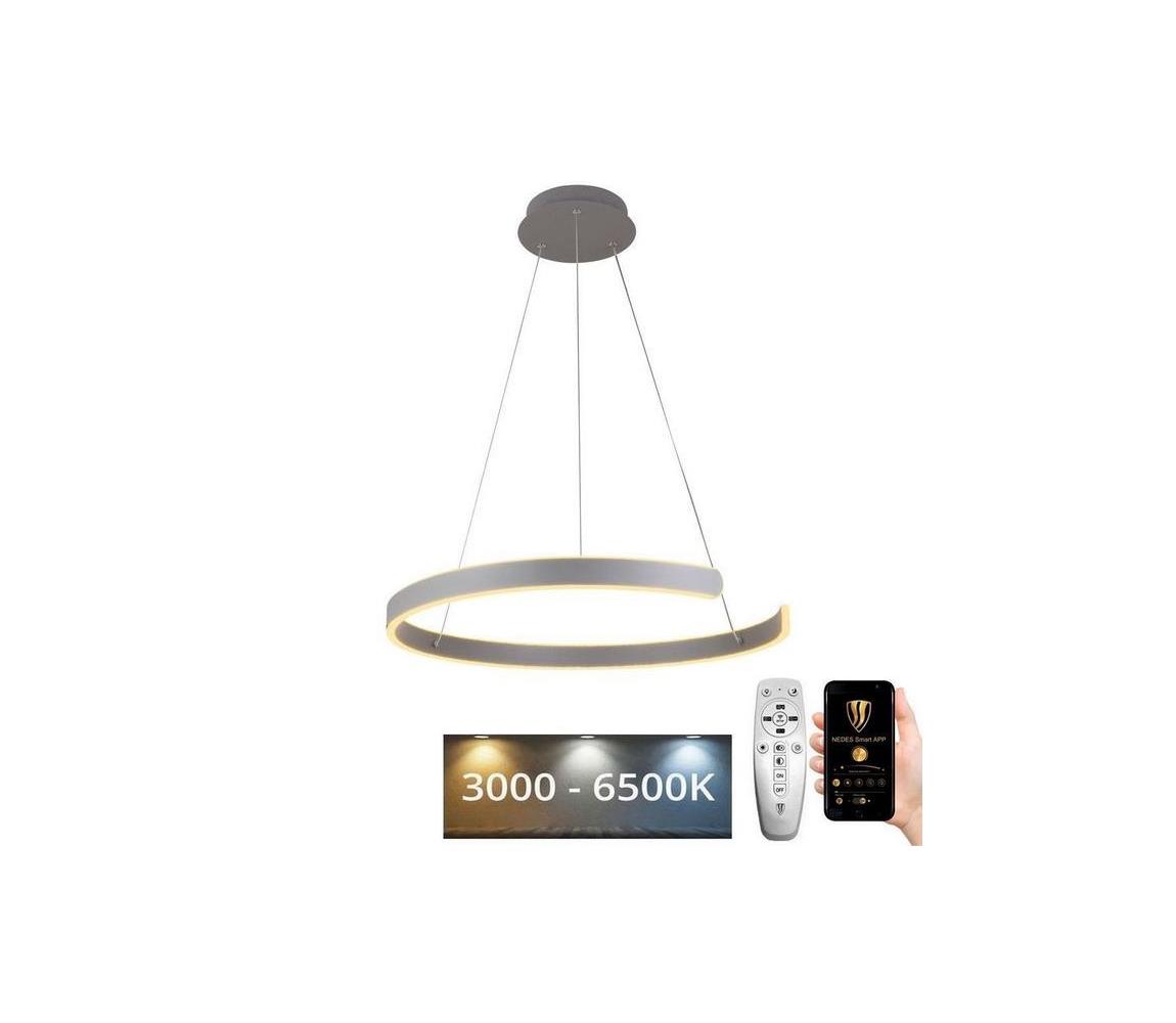  LED Stmívatelný lustr na lanku LED/70W/230V 3000-6500K + dálkové ovládání J4326/S