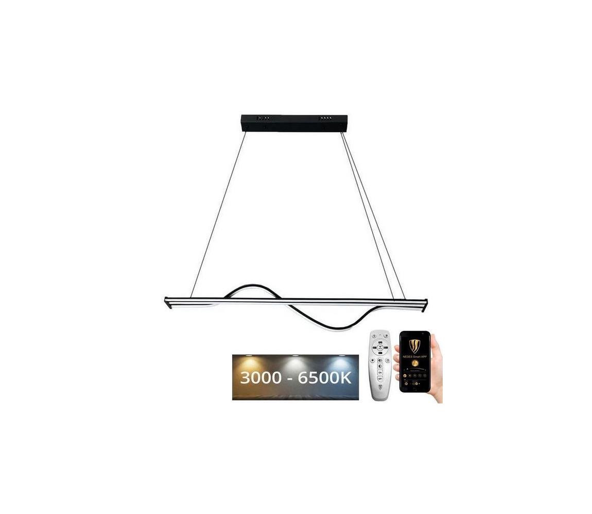  LED Stmívatelný lustr na lanku LED/70W/230V 3000-6500K + dálkové ovládání J4351/B