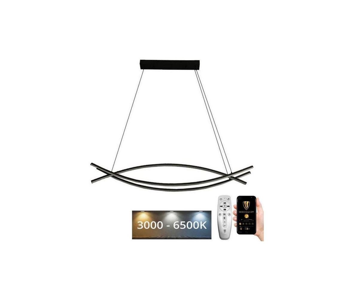  LED Stmívatelný lustr na lanku LED/70W/230V 3000-6500K + dálkové ovládání J4352/B