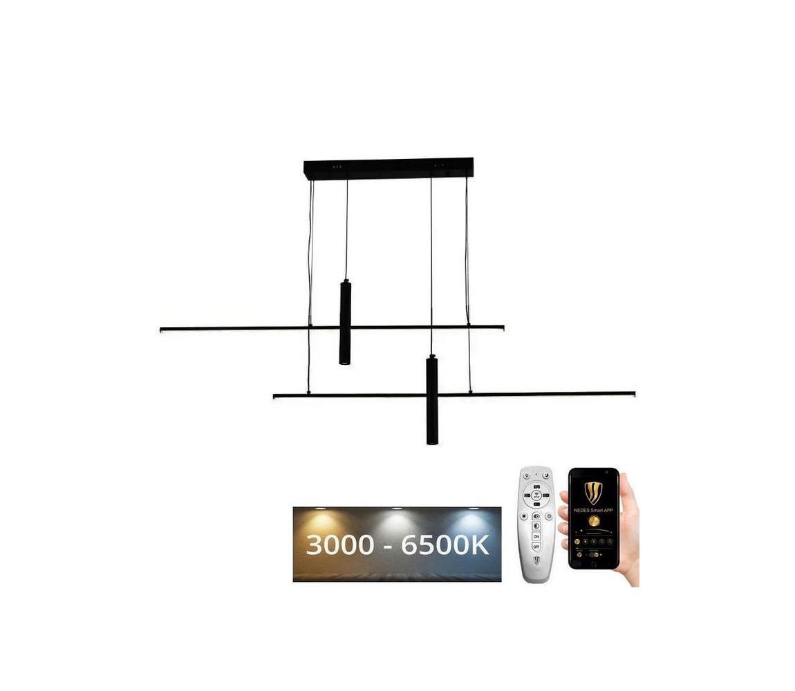  LED Stmívatelný lustr na lanku LED/70W/230V 3000-6500K + dálkové ovládání J7305/B