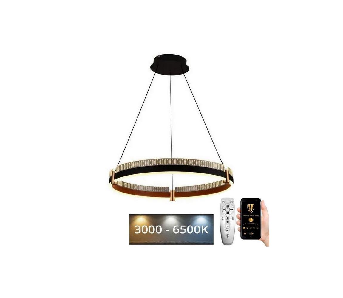  LED Stmívatelný lustr na lanku LED/80W/230V 3000-6500K + dálkové ovládání J4333/B