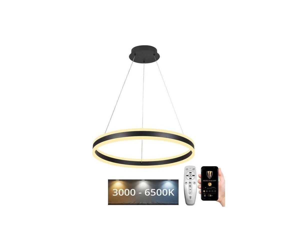  LED Stmívatelný lustr na lanku LED/85W/230V 3000-6500K + dálkové ovládání J4315/B