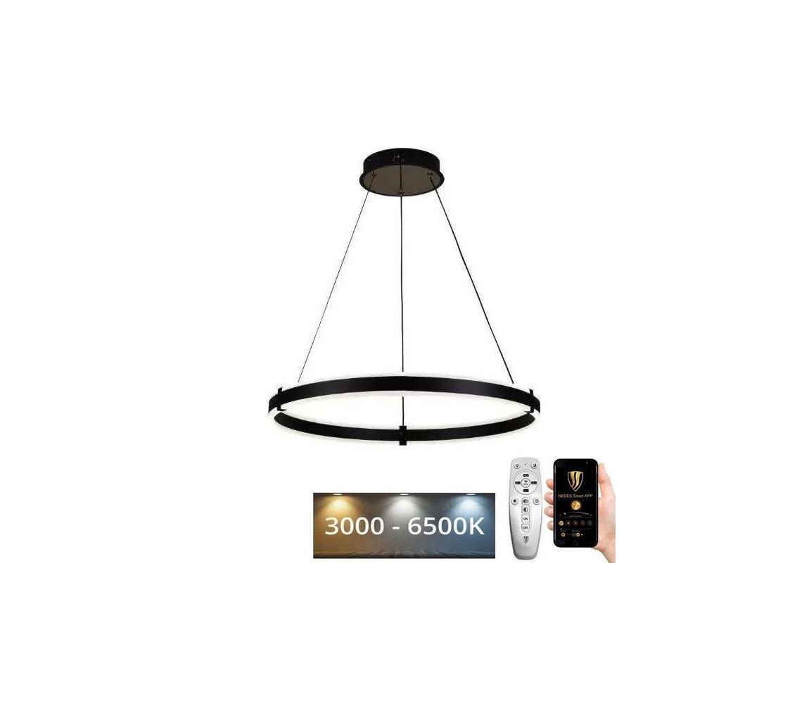  LED Stmívatelný lustr na lanku LED/85W/230V 3000-6500K + dálkové ovládání J4338/B