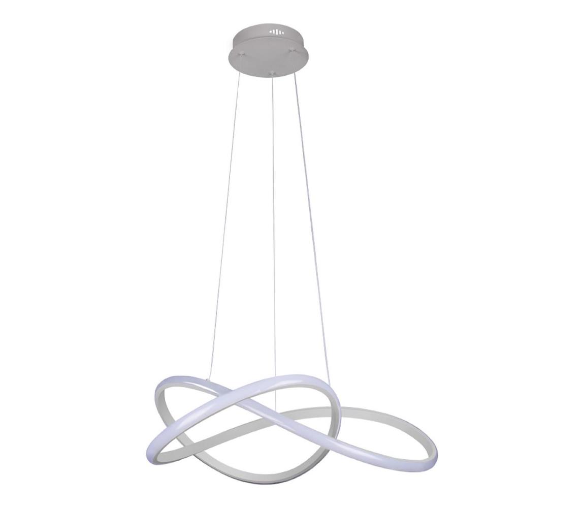  LED Stmívatelný lustr na lanku LED/85W/230V 3000-6500K + dálkové ovládání TA2311/W