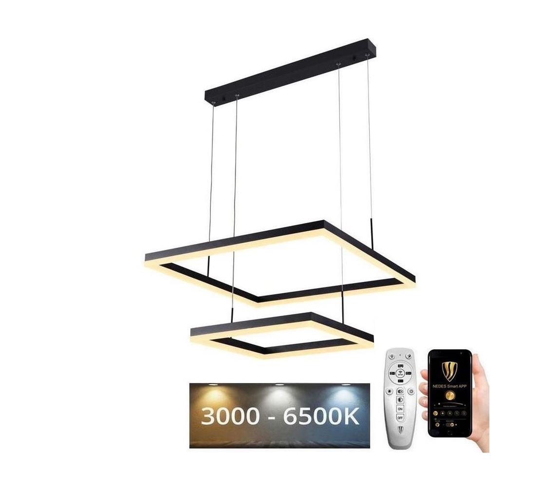  LED Stmívatelný lustr na lanku LED/90W/230V 3000-6500K + dálkové ovládání J4321/B
