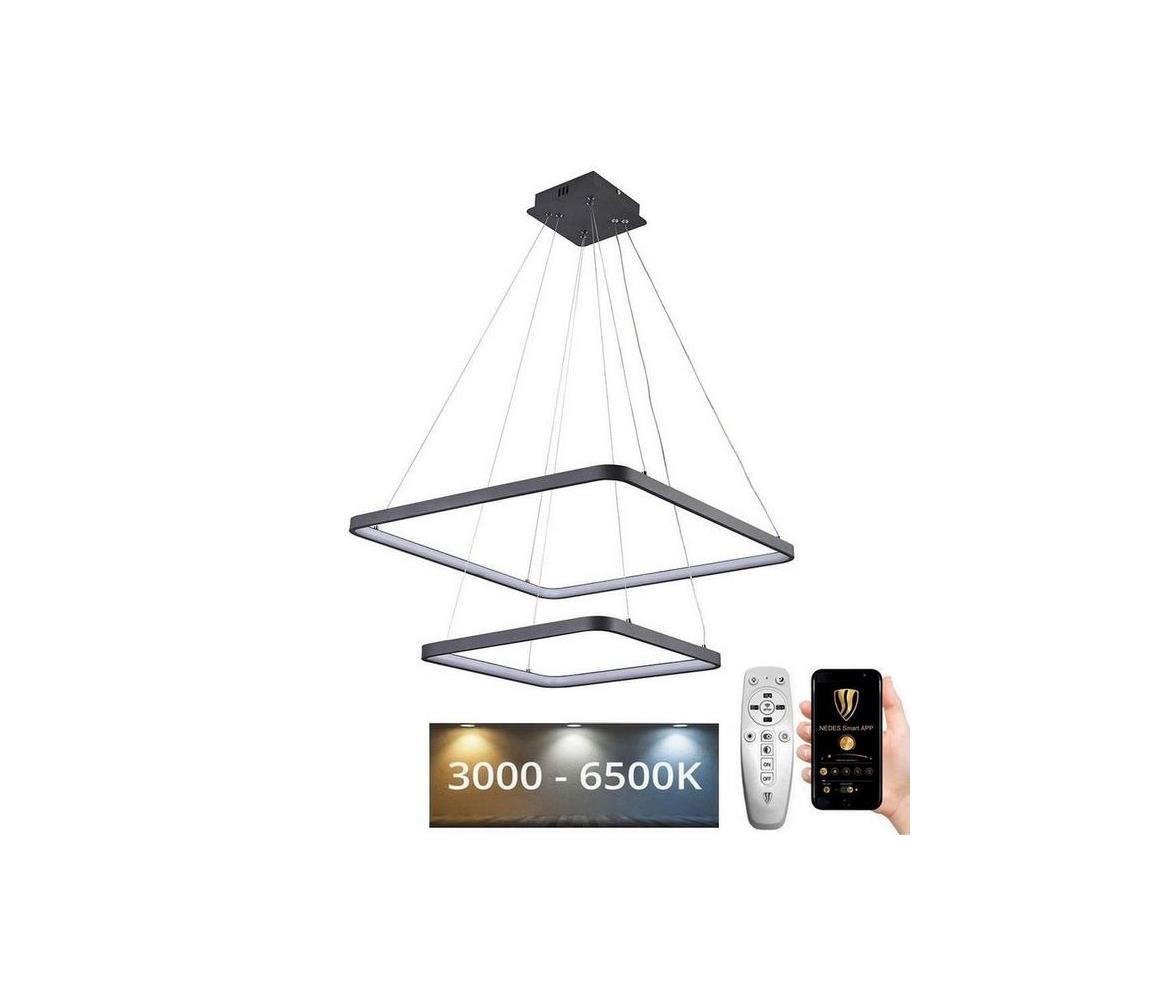  LED Stmívatelný lustr na lanku LED/90W/230V 3000-6500K + DO J4306/S