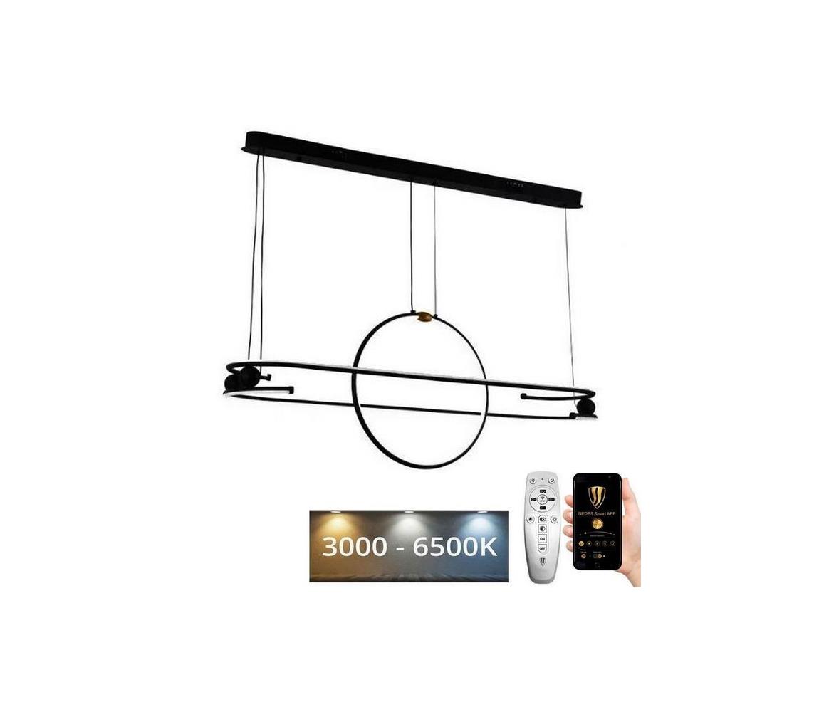  LED Stmívatelný lustr na lanku LED/95W/230V 3000-6500K + dálkové ovládání J4348/B
