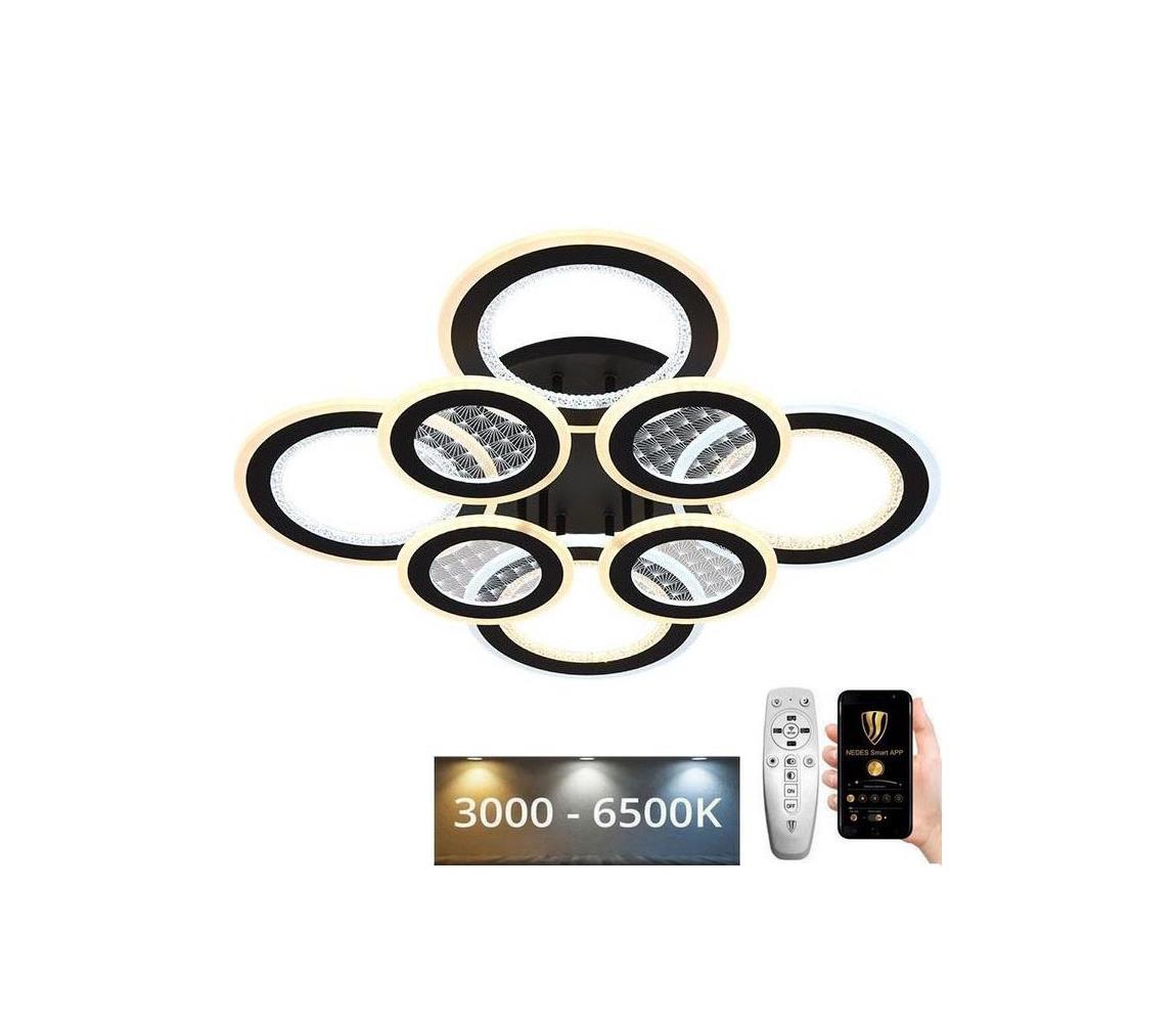  LED Stmívatelný přisazený lustr LED/200W/230V 3000-6500K + dálkové ovládání J3347/B
