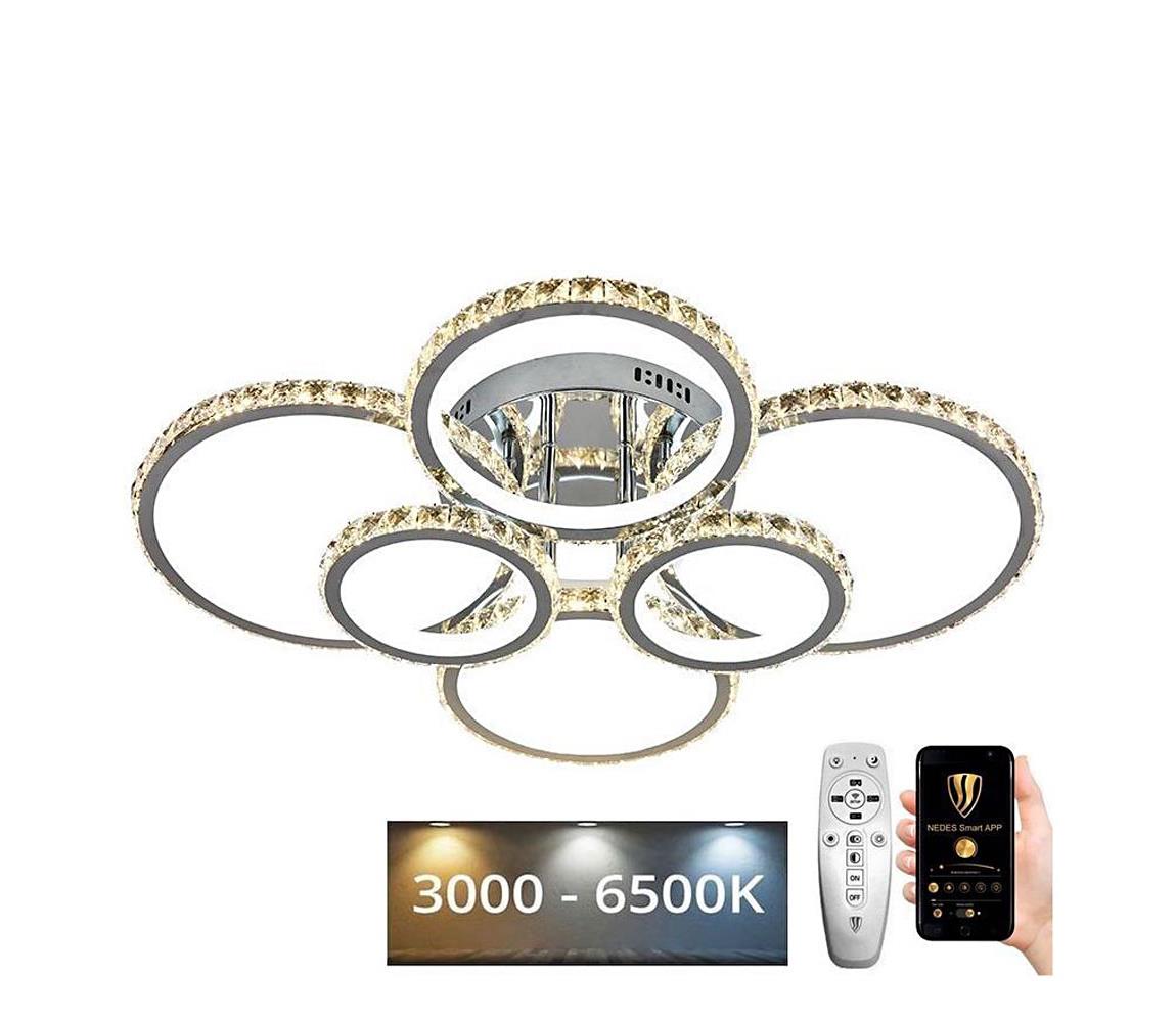  LED Stmívatelný přisazený lustr LED/205W/230V 3000-6500K + DO J2301/CH