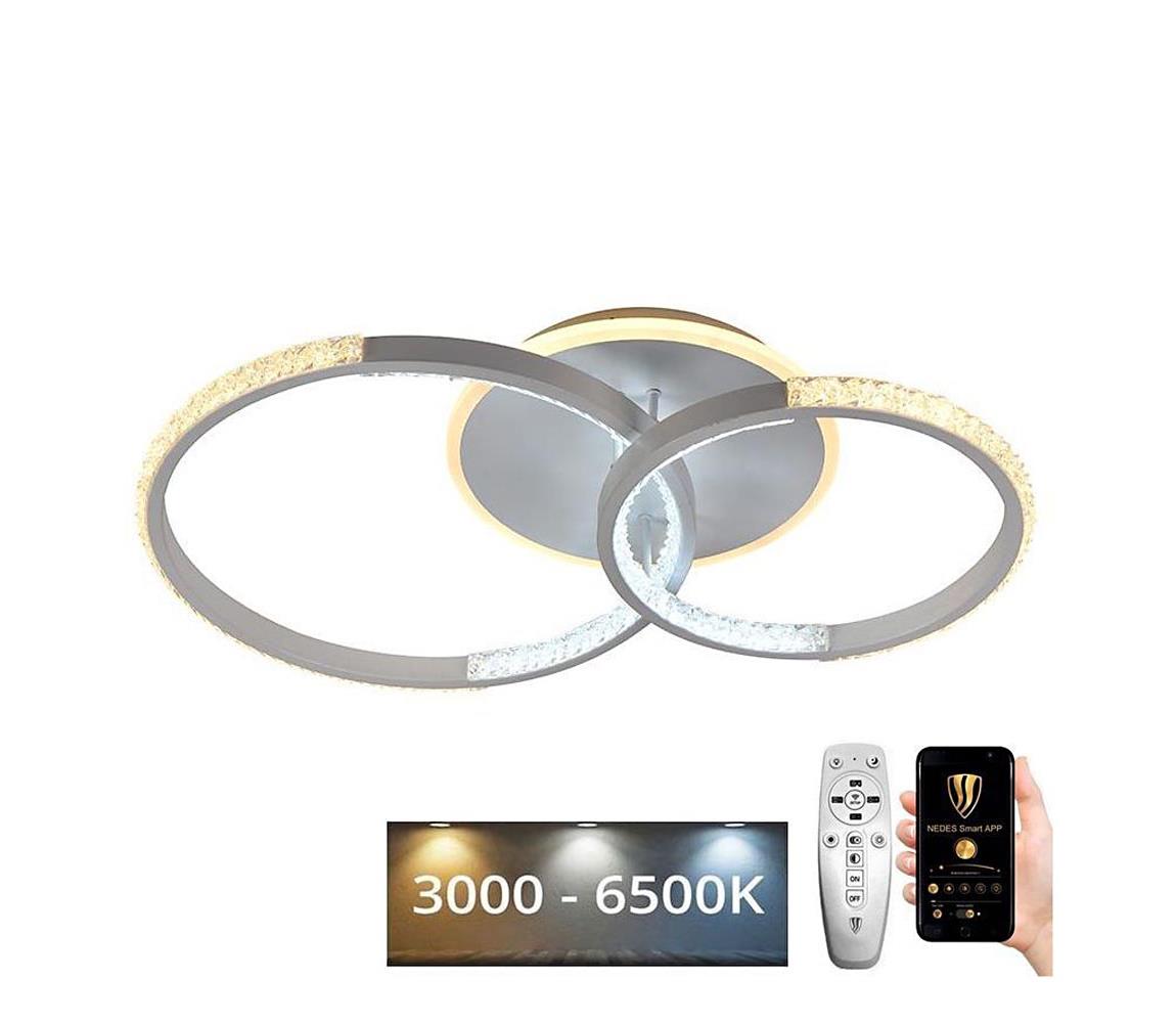  LED Stmívatelný přisazený lustr LED/55W/230V 3000-6500K + DO J3302/W
