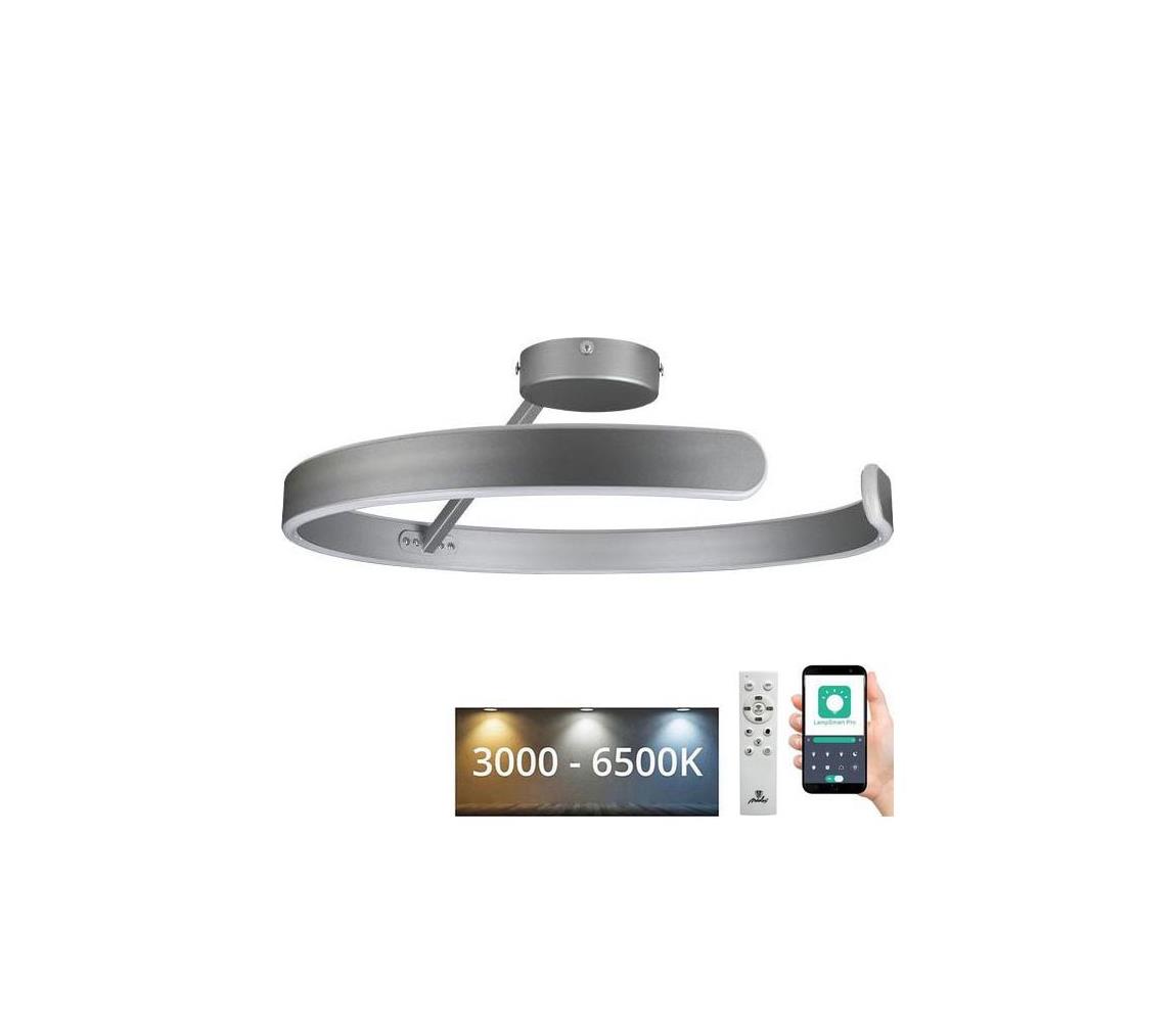  LED Stmívatelný přisazený lustr LED/72W/230V 3000-6500K chrom + dálkové ovládání TA1314/S