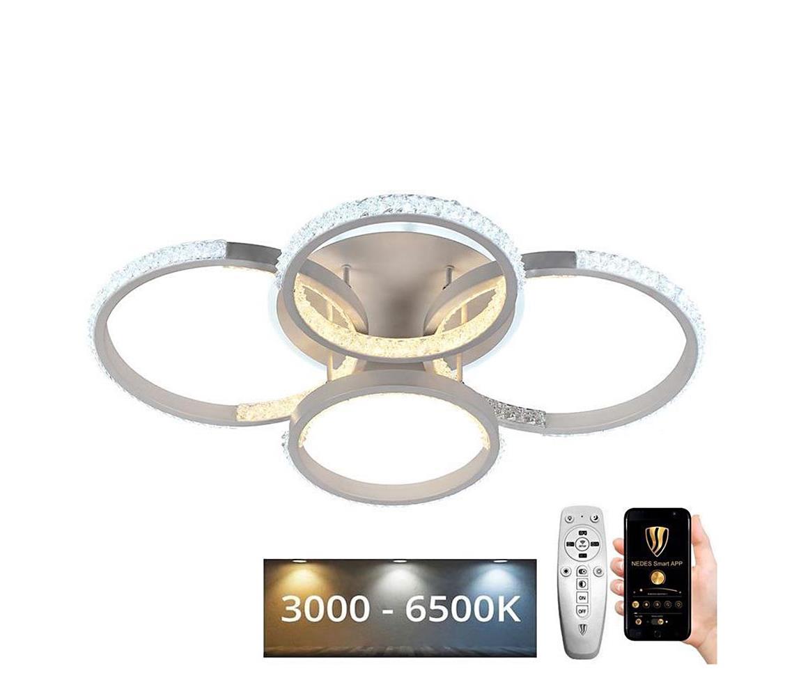  LED Stmívatelný přisazený lustr LED/80W/230V 3000-6500K + DO J3304/W