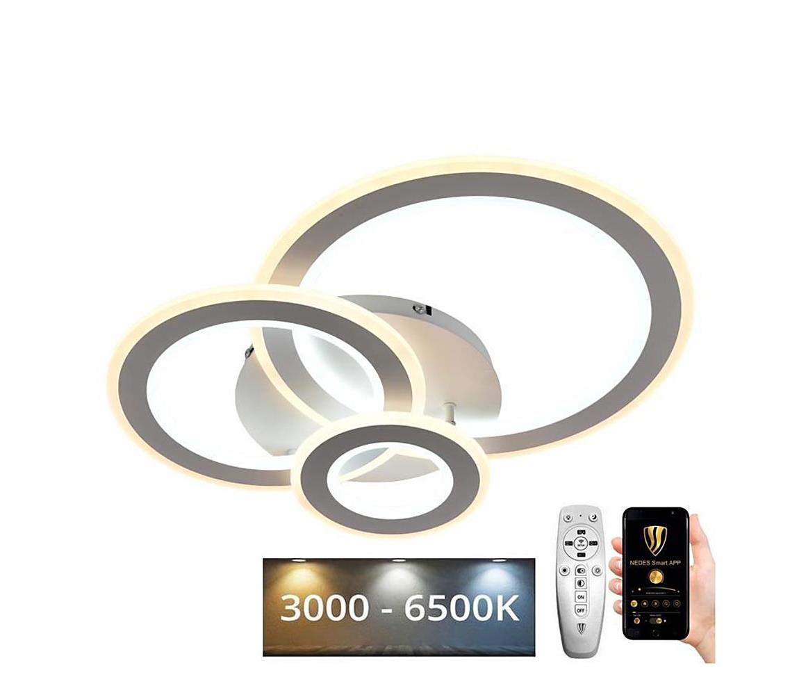  LED Stmívatelný přisazený lustr LED/90W/230V 3000-6500K + DO J1300/W