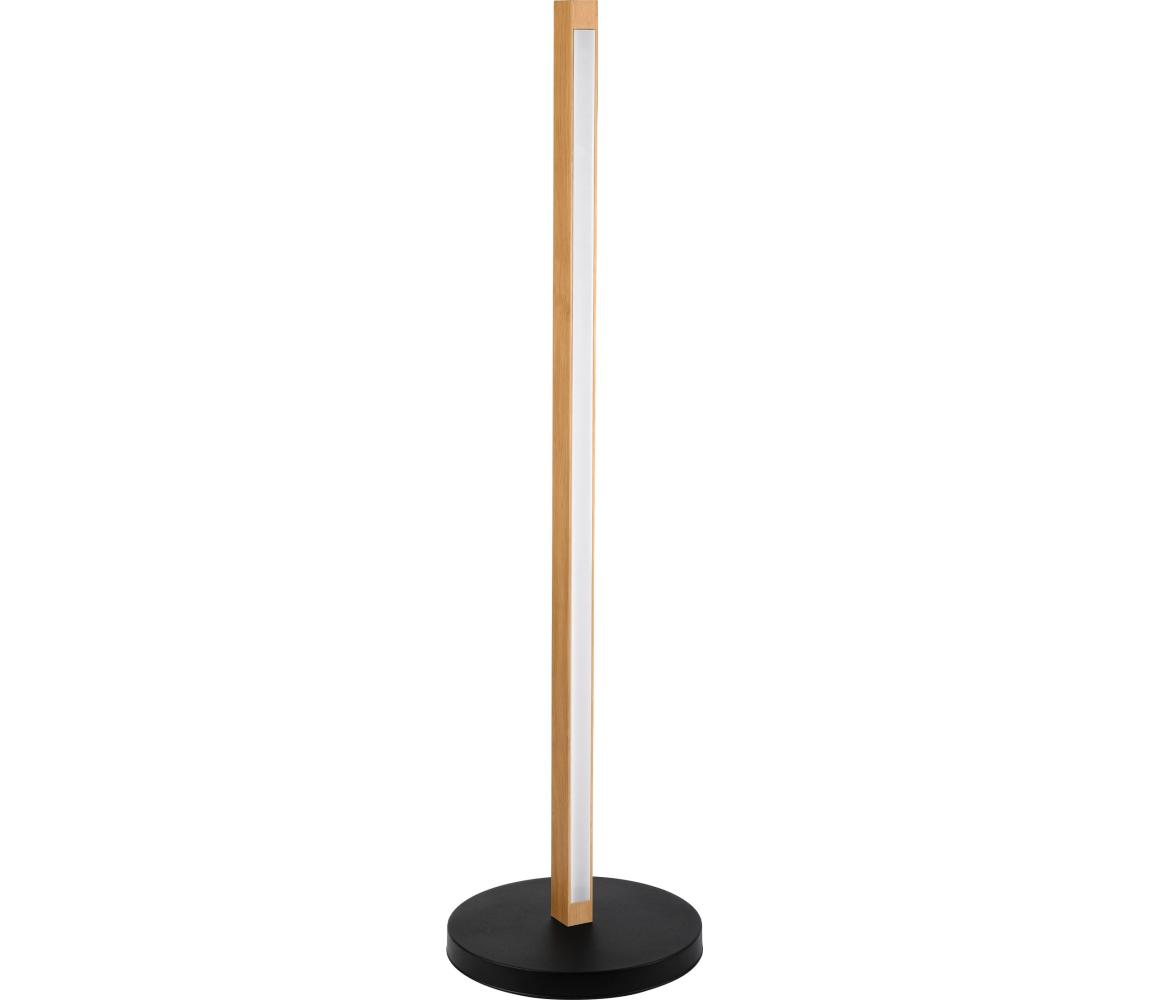  LED Stojací lampa VERDE LED/18W/230V 3000K dub/černá LP-1.292/DĄB