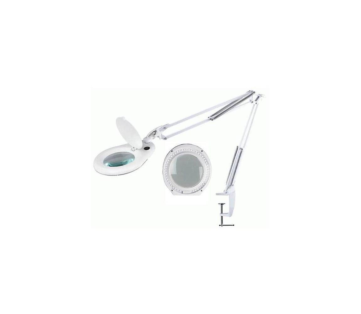  LED Stolní lampa s lupou a klipem LED/15W/230V P362
