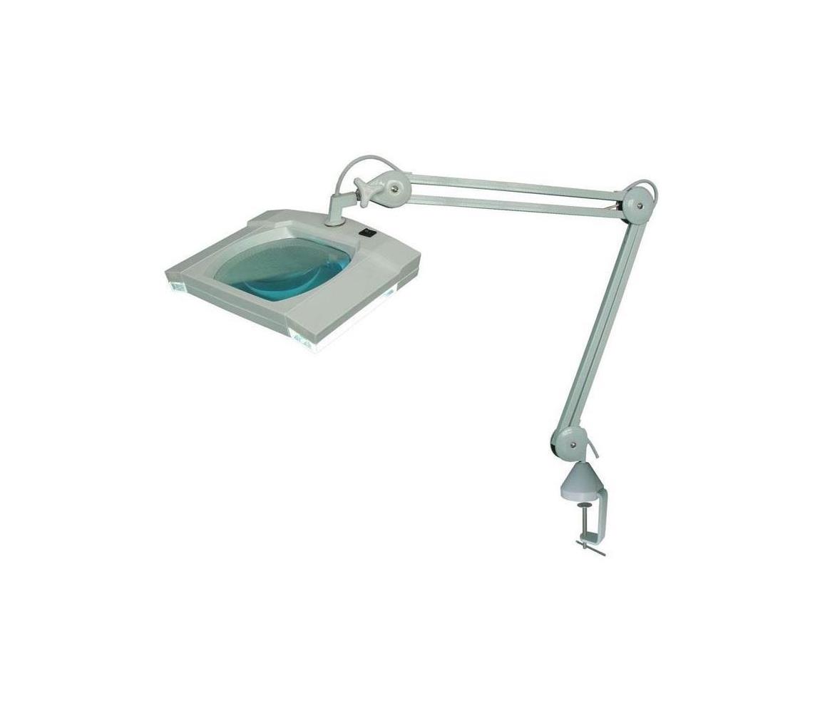  LED Stolní lampa s lupou a klipem LED/5W/230V P356A