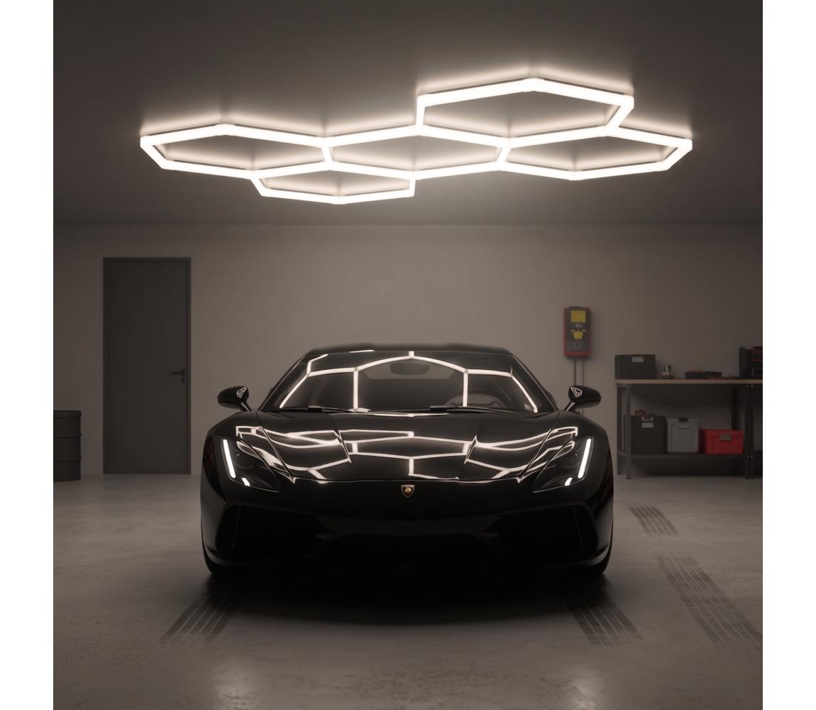 LED Stropní svítidlo HEXLINE LED/216W/230V 4000K 208x300 cm bílá 004994