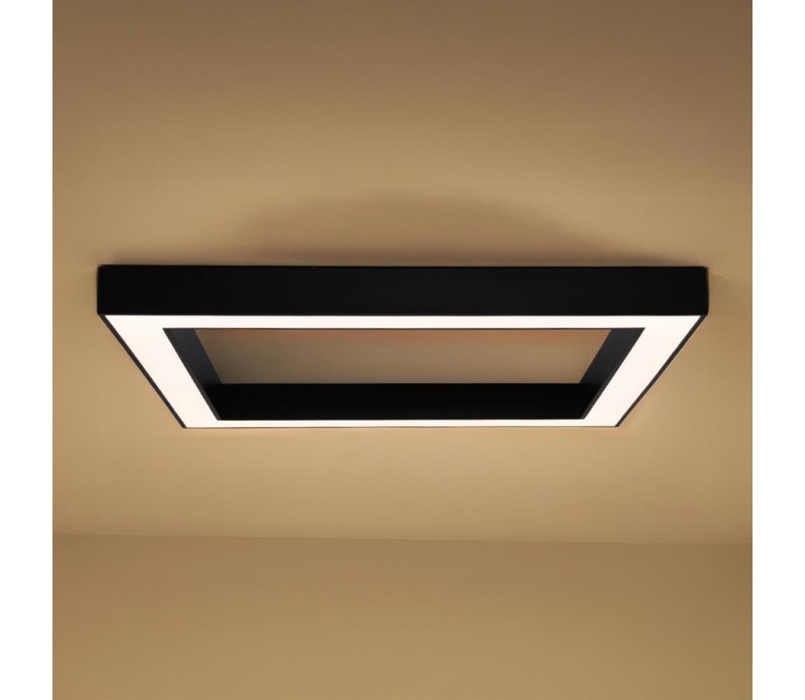  LED Stropní svítidlo LED/130W/230V 3000/4000/6500K 100x100 cm černá CL7533