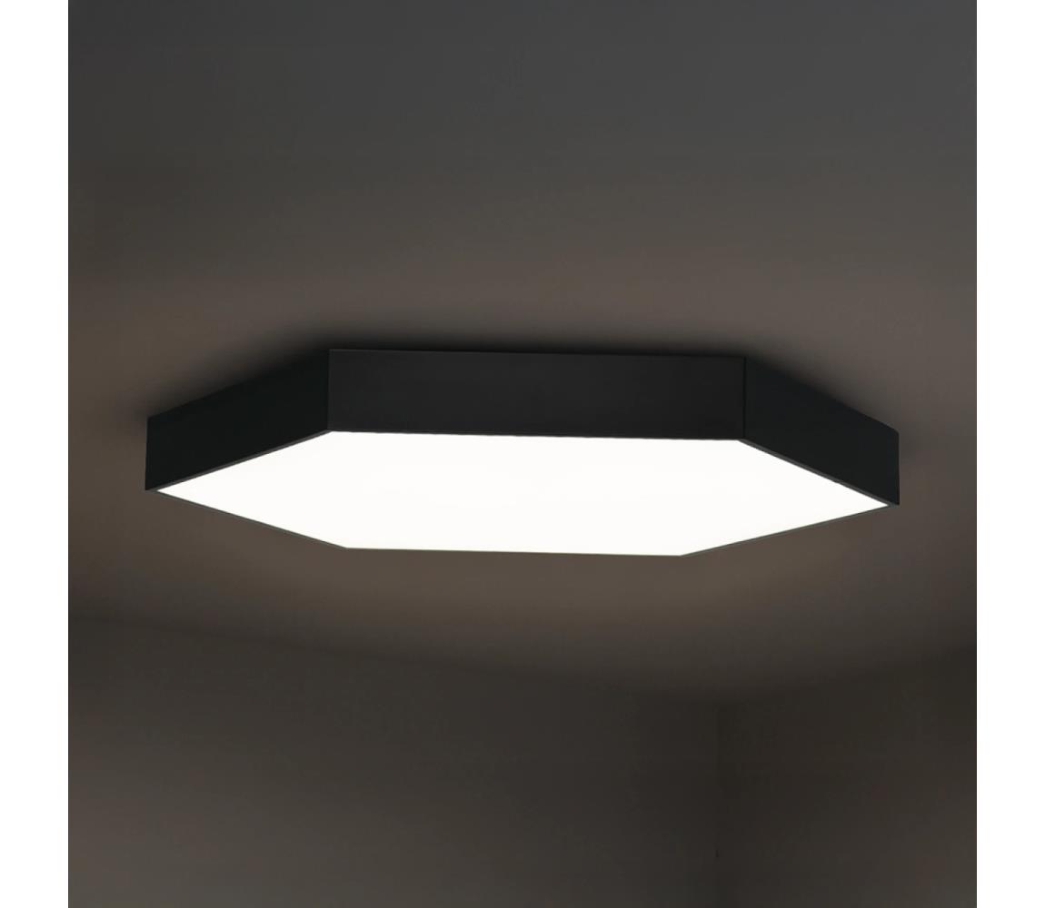  LED Stropní svítidlo LED/135W/230V 3000/4000/6500K pr. 80 cm černá CL7332