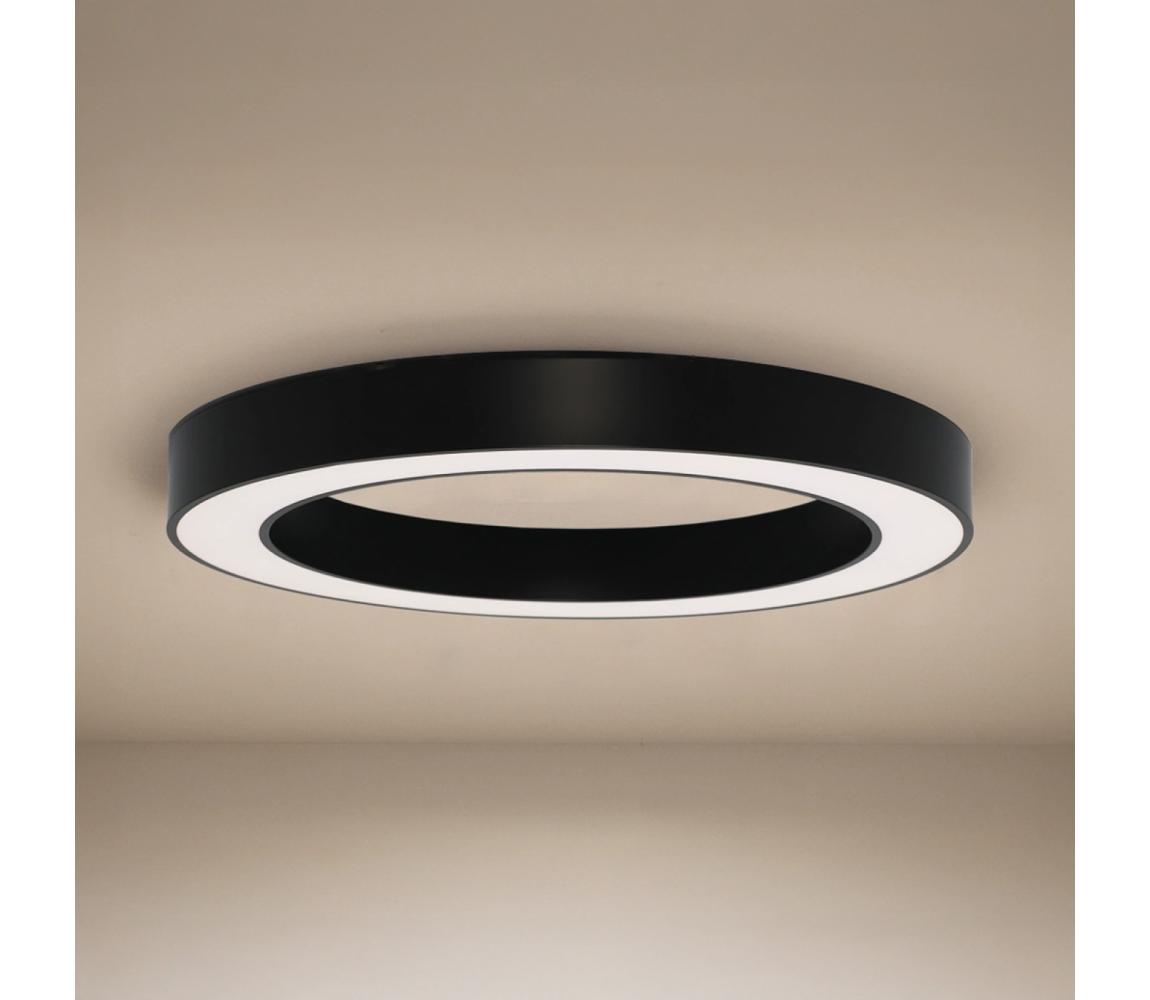  LED Stropní svítidlo LED/80W/230V 3000/4000/6500K pr. 80 cm černá CL7432