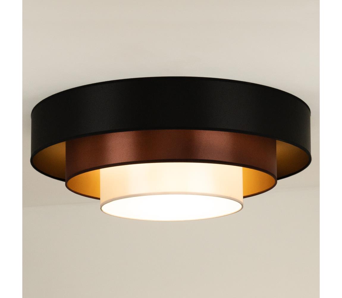  - LED Stropní svítidlo LUNETA LED/26W/230V pr. 60 cm 4000K černá/měděná 606110