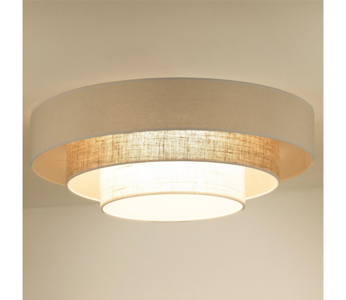  - LED Stropní svítidlo LUNETA LED/26W/230V pr. 60 cm 4000K krémová/hnědá 606134