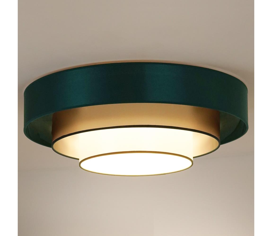  - LED Stropní svítidlo LUNETA LED/26W/230V pr. 60 cm 4000K zelená/zlatá 606257