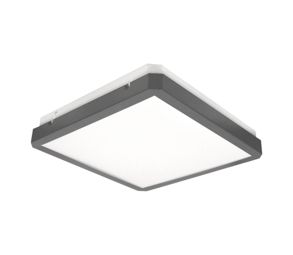  LED Stropní svítidlo se senzorem RAVA LED/38W/230V 4000K 41x41 cm antracit SKU013168