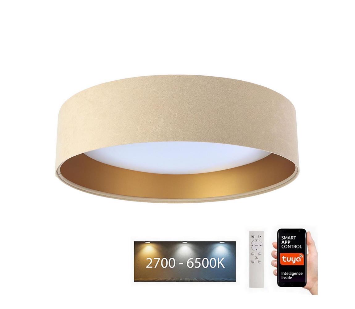  LED Stropní svítidlo SMART GALAXY LED/24W/230V Wi-Fi Tuya béžová/zlatá + DO 