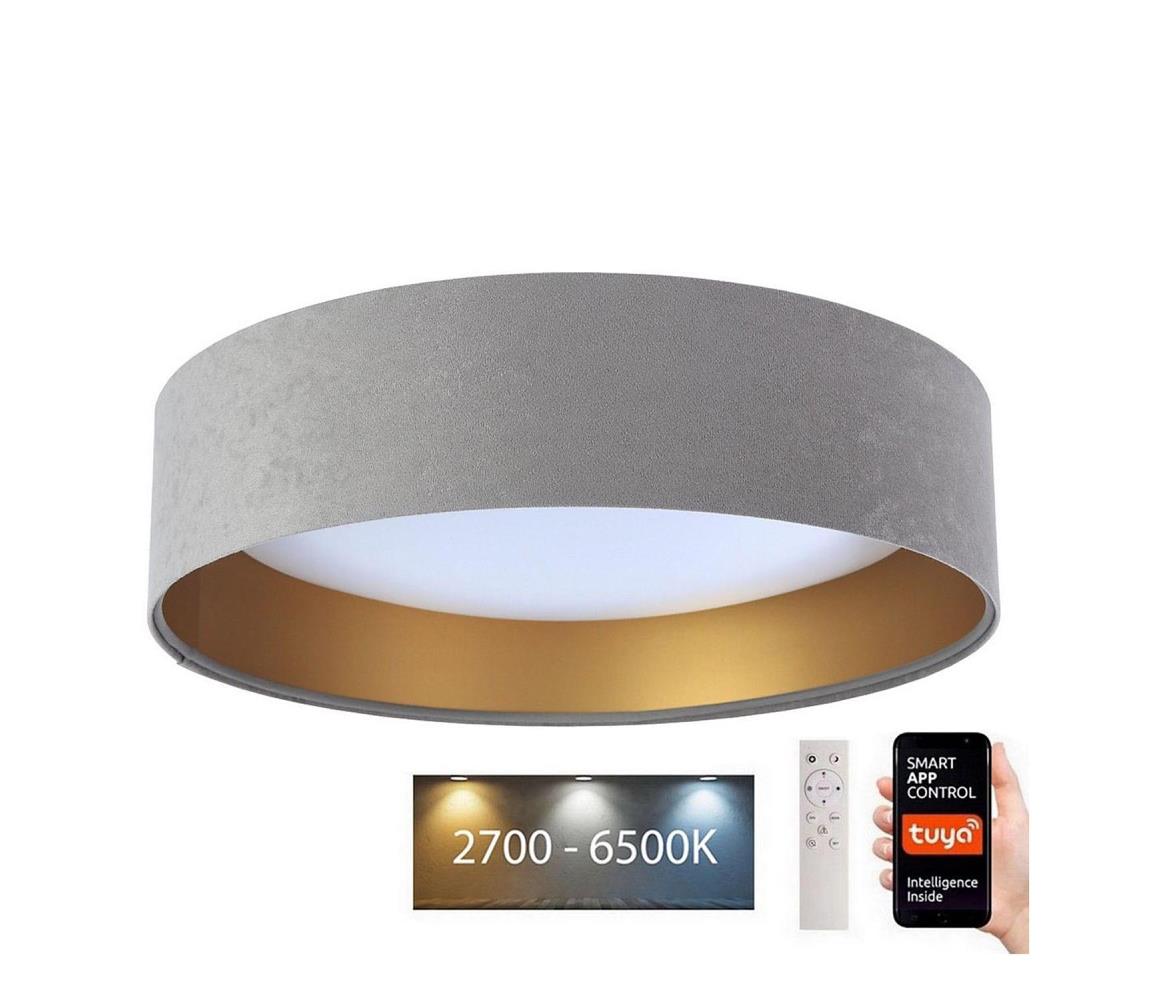  LED Stropní svítidlo SMART GALAXY LED/36W/230V Wi-Fi Tuya šedá/zlatá + DO 