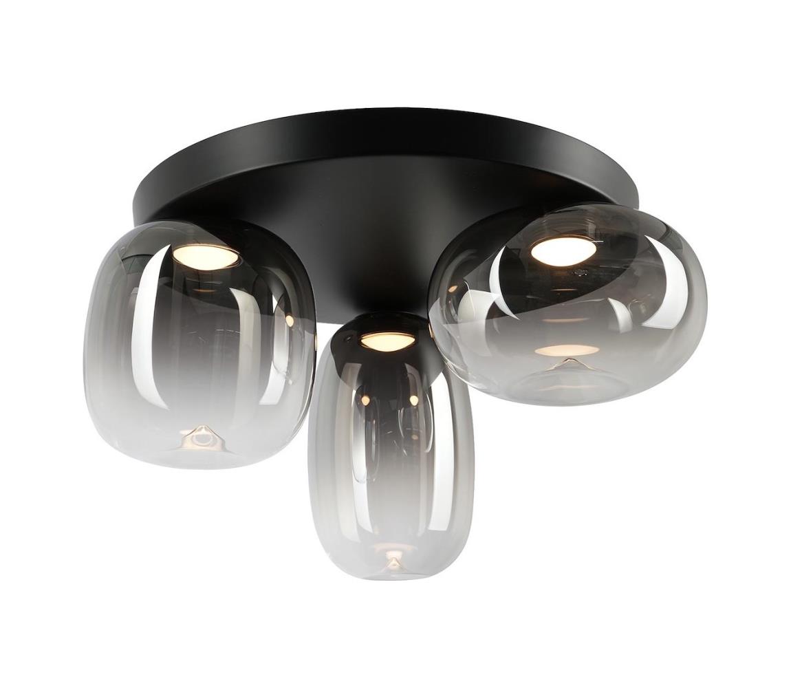  LED Stropní svítidlo VASO LED/12W/230V pr. 42 cm černá/kouřová ML1412