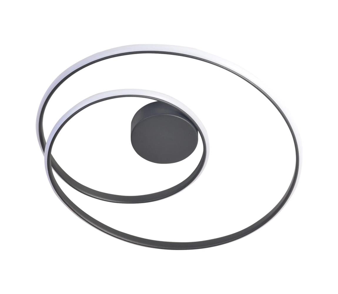  LED Stropní svítidlo ZEFIRA LED/40W/230V 4000K pr. 50 cm antracit 328038