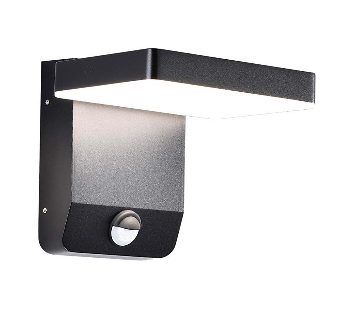  LED Venkovní nástěnné svítidlo se senzorem LED/17W/230V 3000K černá 2948