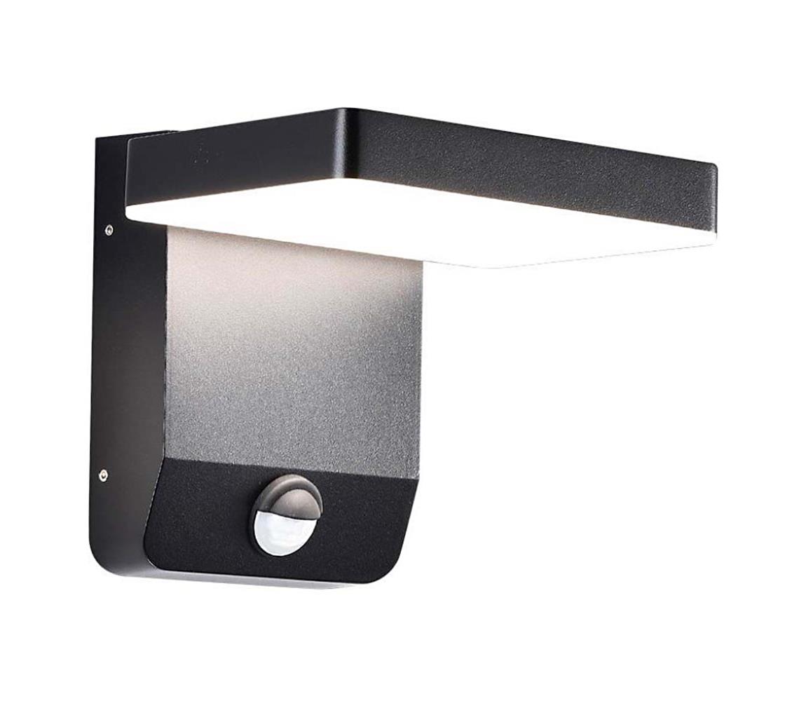  LED Venkovní nástěnné svítidlo se senzorem LED/17W/230V 4000K černá 2949