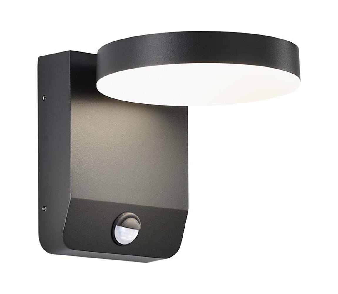  LED Venkovní nástěnné svítidlo se senzorem LED/17W/230V 4000K černá 2957