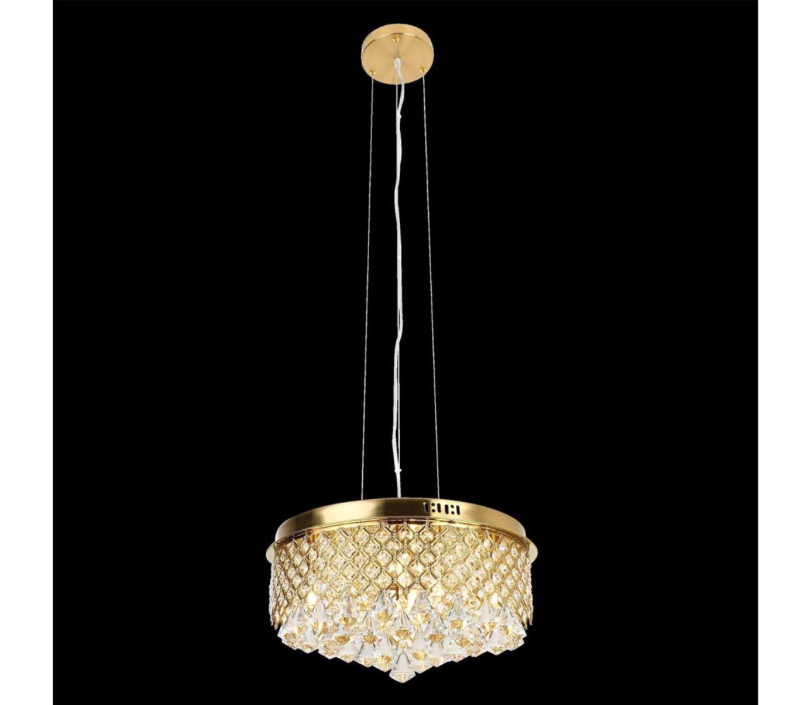  Lustr na lanku AMAPOLI 7xG9/28W/230V pr. 45 cm zlatá MD7069- GOLD