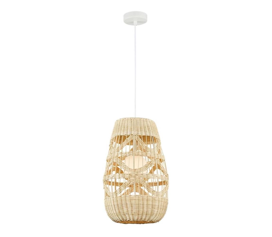  Lustr na lanku ARONA 1xG9/9W/230V pr. 25 cm ratan ML0352