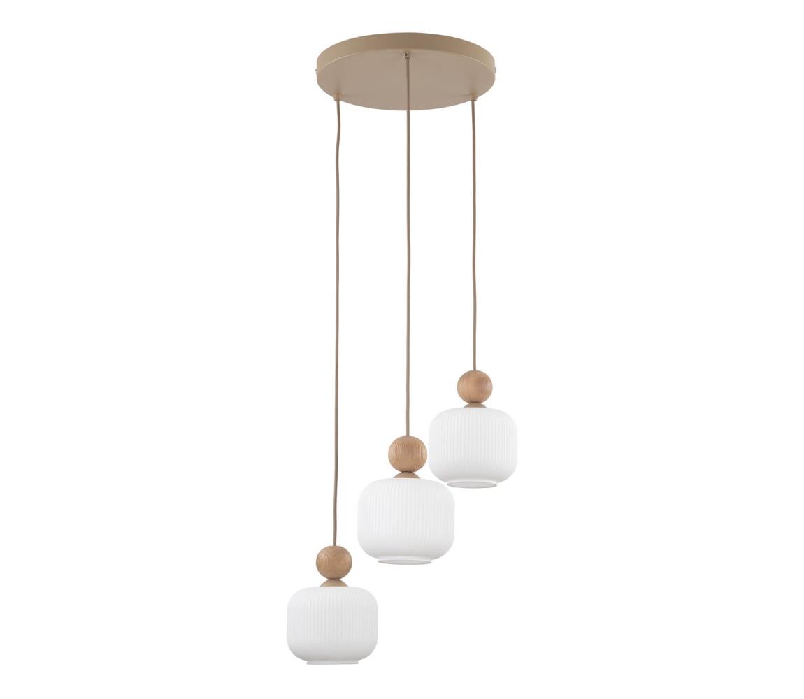  Lustr na lanku BALLO 3xE14/10W/230V béžová 11050