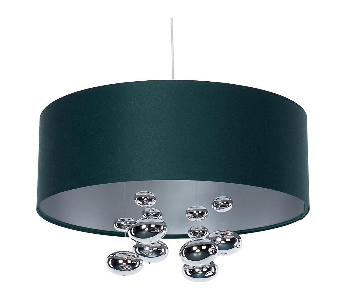  Lustr na lanku BUBBLE 1xE27/60W/230V pr. 50 cm zelená 01B-003-60