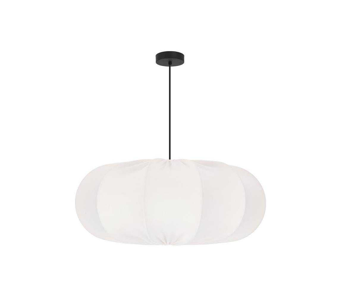  Lustr na lanku CAFEE 1xE27/40W/230V pr. 52 cm bílá 31-42002