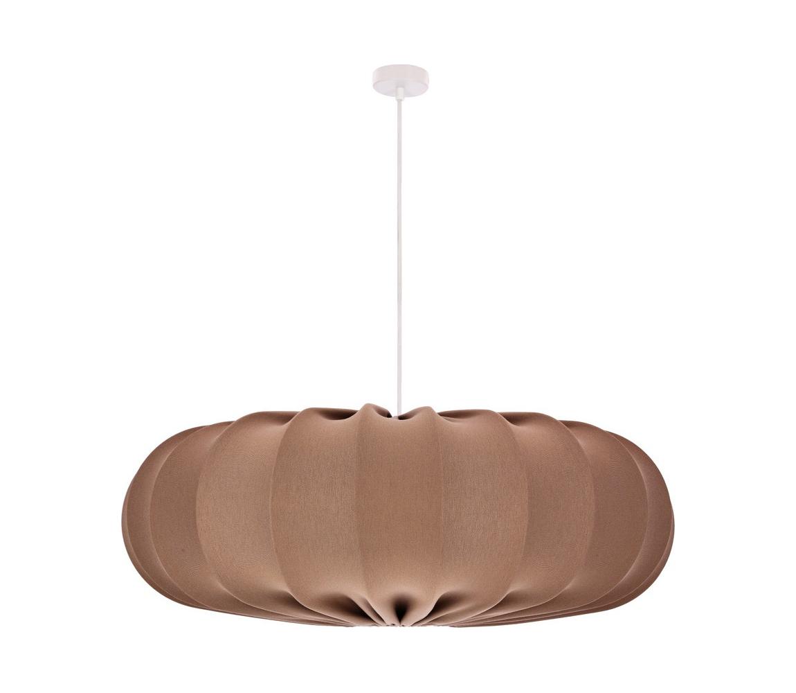  Lustr na lanku CAFEE 1xE27/40W/230V pr. 66 cm hnědá 31-39248