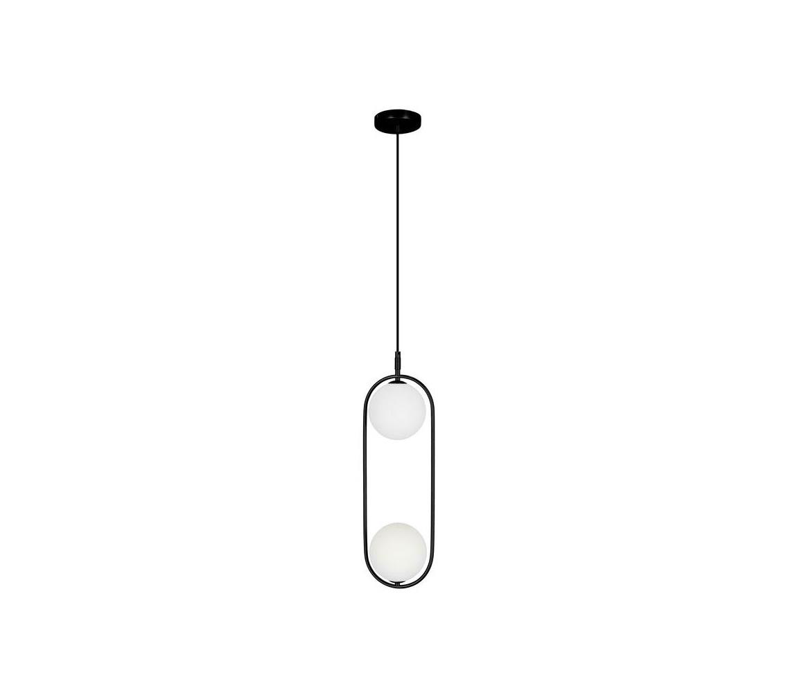  Lustr na lanku CORDEL 2xG9/28W/230V černá 32-10155