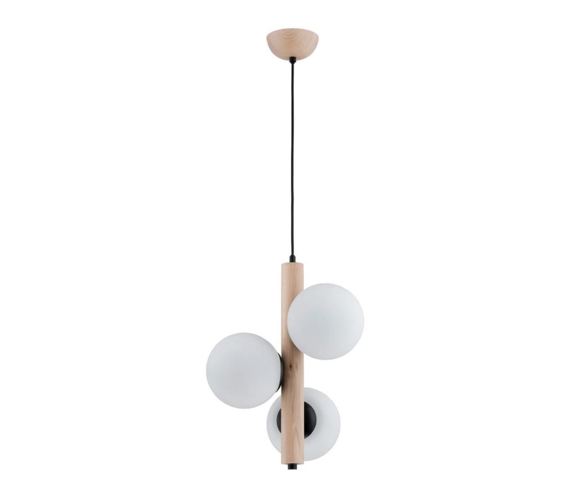  Lustr na lanku KANET 3xE14/40W/230V béžová/bílá 62289