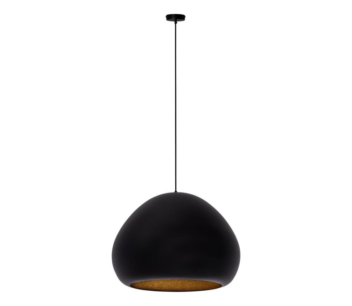  Lustr na lanku LAVA 1xE27/15W/230V černá/zlatá 41077