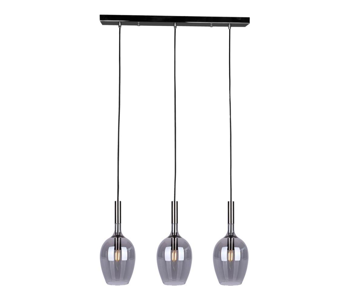  Lustr na lanku LUGANO 3xE14/40W/230V šedá ML8814