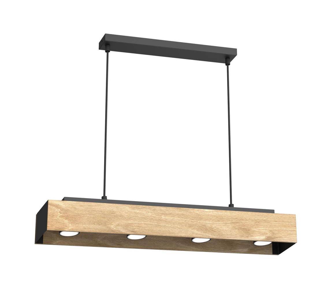  Lustr na lanku MAISON 4xGU10/8W/230V hnědá/dub 1645