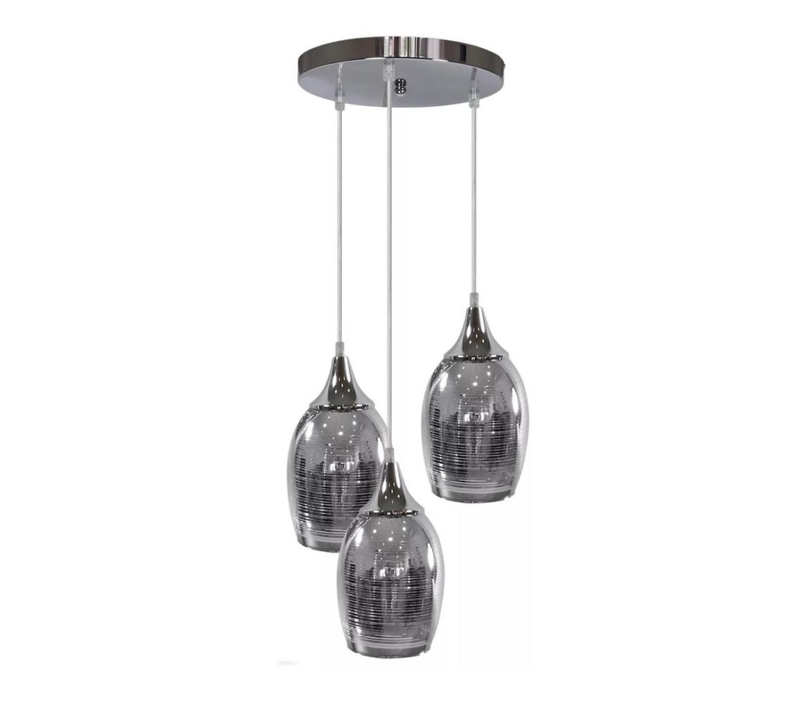  Lustr na lanku MARINA 3xE27/60W/230V chrom 33-60181