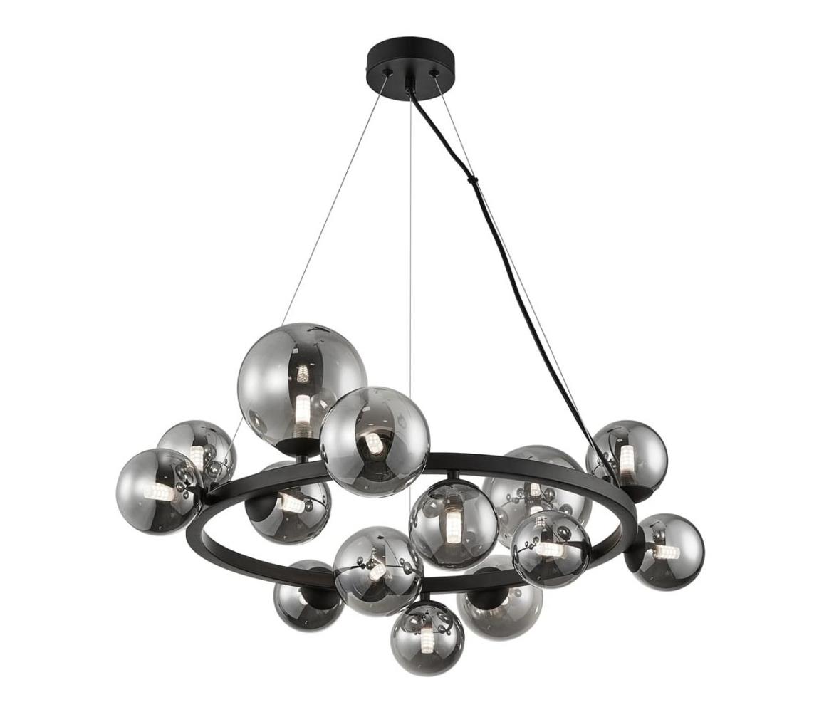  Lustr na lanku MILA 14xG9/9W/230V černá/šedá ML0334