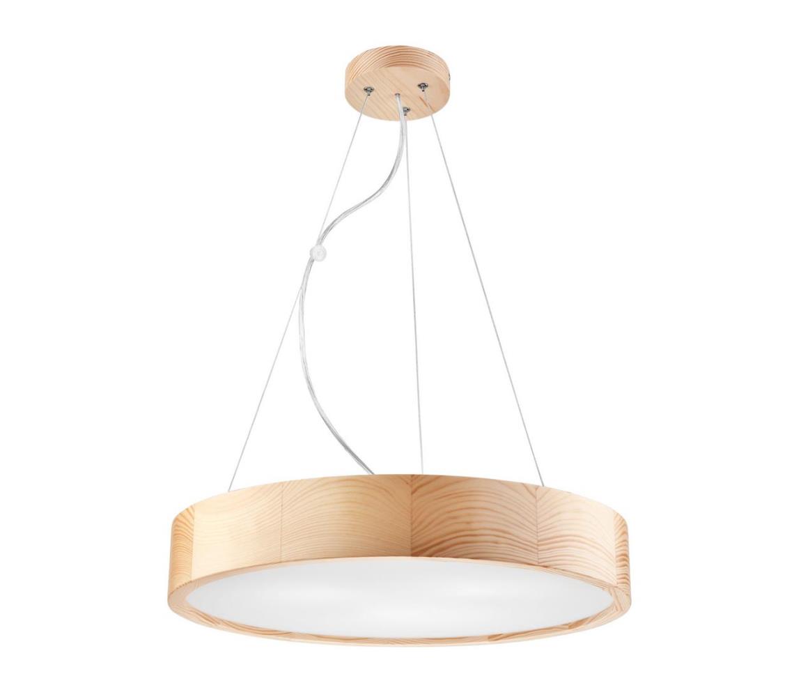  Lustr na lanku NATURAL 3xE27/60W/230V pr. 47 cm borovice LD PD 6.3/z SOSNA NATURAL